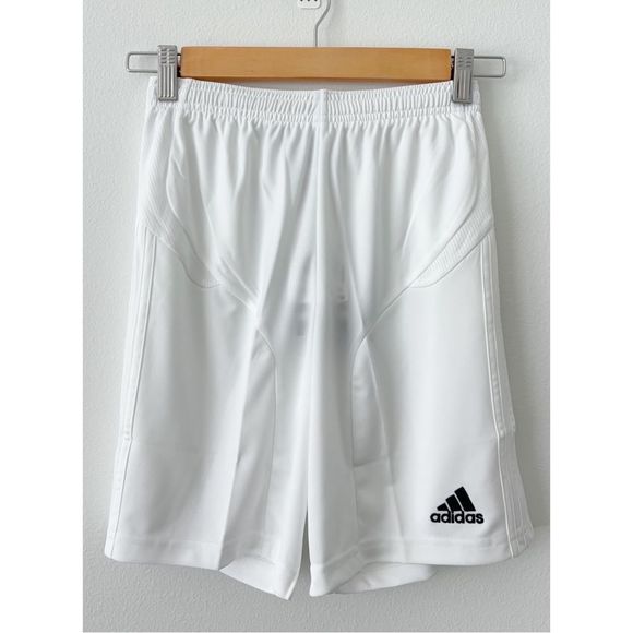 Adidas Camp 11 White-on-White Soccer Shorts | Youth Girls Medium | NEW - Picture 12 of 15